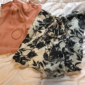 Free People wide leg shorts